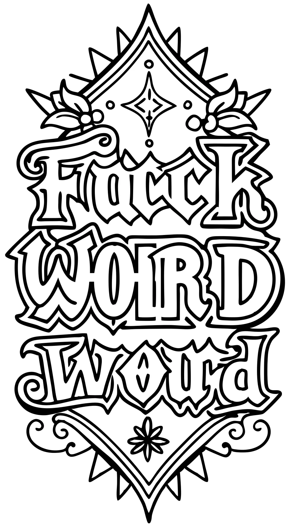 free printable adult swear swear word coloring pages pdf